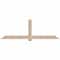 Ekena Millwork Eugene Smooth Timber Gable Bracket, Douglas Fir, 96"W x 32"H x 1 1/2"D x 5 1/2"F, 8/12 Pitch GBW096X32X0206EUG00SDF - alternate 1